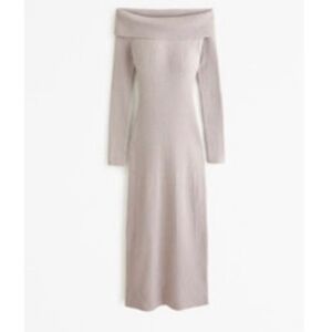 Abercrombie & Fitch Off the Shoulder Knit Sweater Dress M